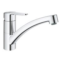 Grohe Bau Eco 1-gats keukenkraan m. lage uitloop draaibaar chroom 31680000