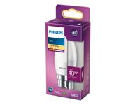 philips LED Lampe ersetzt 25W, E14 Windstoßkerze B35, weiß, warmweiß, 250 Lumen, nicht dimmbar, 1er Pack [Energieklasse A++]