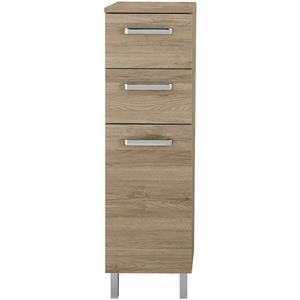 lomadox Badezimmer Seitenschrank OSTENDE-66 in Sanremo Eiche Terra quer Nb. - B/H/T: 30/100,5/33cm - 