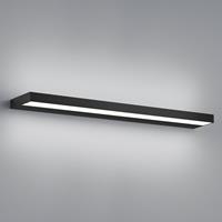 helestra LED Wandleuchte Slate in Schwarz-matt und Transparent-satiniert 12W 740lm IP44 600mm - 