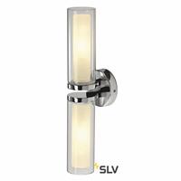 SLV wl 106 chroom/dubbel glas 2xe1