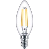 philips LED Lampe ersetzt 60W, E14 Kerzenform B35, klar, neutralweiß, 806 Lumen, nicht dimmbar, 1er Pack [Energieklasse A++]