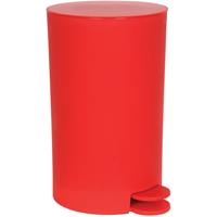 Msv Kleine Badkamer/toilet Pedaalemmer - Rood - 3l - 15 X 27cm