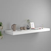 vidaXL Wandschap zwevend 80x23,5x3,8 cm MDF wit