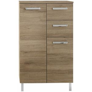 lomadox Badezimmer Seitenschrank OSTENDE-66 in Sanremo Eiche Terra quer Nb. - B/H/T: 60/100,5/33cm - 