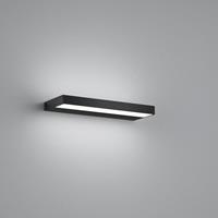 Helestra Slate LED wandlamp, mat zwart 30 cm