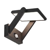 dekolight Deko Light Solar Premium I 731116 Wandlamp op zonne-energie 1.6 W Warmwit Donkergrijs