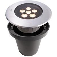 deko-light LED Bodeneinbauleuchte HP I in Silber 6W 540lm 3000K IP67 - 