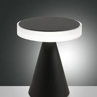 Fabas Luce Neutra LED tafellamp, hoogte 27 cm, zwart, touchdimmer