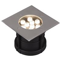 trio LED Einbauleuchte Belaja quadratisch in Nickel-Matt 9w 540lm 165x165mm - 