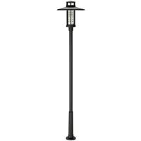 albert LED Mastleuchte A-290491, Aluguss, schwarz, Plexiglas, IP54, 2400x510mm - 