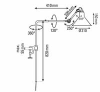 DCW Lampe Gras N° 226 Conic DW 3700677627094 Zwart / Chroom