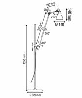 DCW Lampe Gras N° 215 Round DW 3700677619990 Zwart / Geel