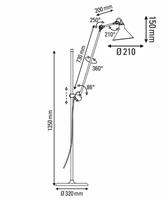 DCW Lampe Gras N° 215 Conic DW 3700677611666 Zwart / Messing