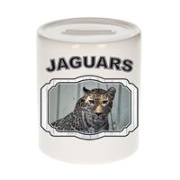 Bellatio Dieren jaguar spaarpot - jaguars/ jaguars spaarpotten kinderen 9 cm -