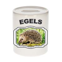 Bellatio Dieren egel spaarpot - egels/ egels spaarpotten kinderen 9 cm -