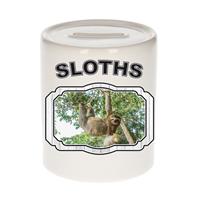 Bellatio Dieren hangende luiaard spaarpot - sloths/ luiaarden spaarpotten kinderen 9 cm -