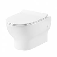 sanifun Rimless hangtoilet Elen 49,5 Wit combi.