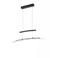 realityleuchten Led Pendelleuchte samos Schwarz dimmbar, höhenverstellbar - 80cm breit