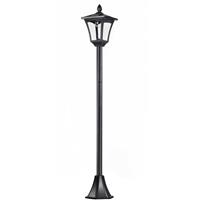 Outsunny Solar Laterne Gartenlaterne mit LED 40 Lumen Schwarz 18 x 18 x 160cm