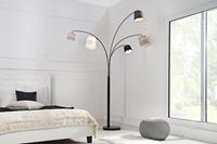 Vloerlamp Hamburg zwart grijs wit