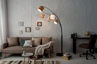 Vloerlamp Hamburg wit beige bruin