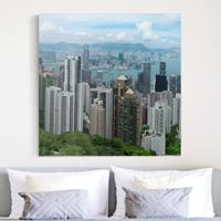 Klebefieber Leinwandbild Architektur & Skyline Watching HongKong