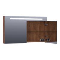 Saniclass Double face spiegelkast 120x70x15cm verlichting geintegreerd rechthoek 2 draaideuren Viking Shield MFC 7390