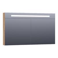 Saniclass Double face spiegelkast 120x70x15cm verlichting geintegreerd rechthoek 2 draaideuren Old Castle MFC 7384