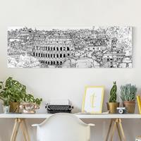 Leinwandbild Architektur & Skyline Stadtstudie - Rom