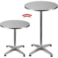 deuba Alu Stehtisch Bistrotisch Ø 60cm höhenverstellbar Höhe 70cm / 110cm - 