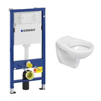 geberit UP100 toiletset met Mueller Saturnus toilet en zitting