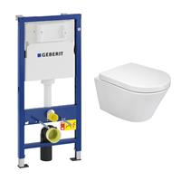 geberit UP100 toiletset met Mueller Afesta toilet en softclose zitting