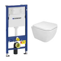 geberit UP100 toiletset met Mueller Cielo Compact toilet en softclose zitting