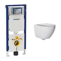 geberit UP720 toiletset met Saniclear Jama Compact randloos toilet en softclose zitting