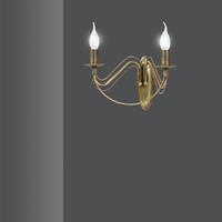 EMIBIG LIGHTING Wandleuchte Tori K2 in Leuchterform, gold