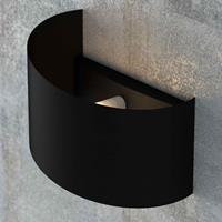EMIBIG LIGHTING wandlamp Vero van gelakt staal, zwart