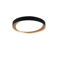 Reality Leuchten LED-Deckenleuchte Zeta tunable white, schwarz/gold