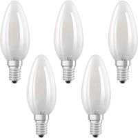 OSRAM LED-lamp Energielabel A++ (A++ - E) E14 Kaars 4 W = 40 W Warmwit (Ø x l) 35 mm x 100 mm Filament / Retro-LED 5 stuk(s)