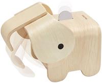 Plantoys Spardose Elefant aus Holz in natur