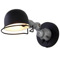 Steinhauer Davin - wandlamp 1L Refl - Zwart