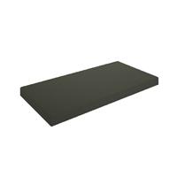 Douche Concurrent Wastafelblad Marmaris Topblad Rechthoek 40x22x2.5cm MDF Mat Zwart Gelakt