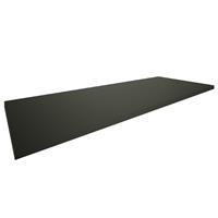 Douche Concurrent Wastafelblad Marmaris Topblad Rechthoek 120x46x2.5cm MDF Mat Zwart Gelakt