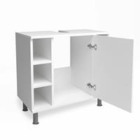 VICCO Waschbeckenunterschrank FYNN Weiß - Badmöbel Badschrank Unterschrank - 