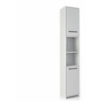 VICCO Badschrank KIKO Weiß - Badezimmerschrank Hochschrank Regal Badregal Bad - 