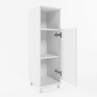 VICCO Badschrank FYNN Weiß - Midischrank Badezimmer Regal Badregal Badmöbel - 