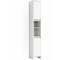 VICCO Badschrank EMMA Weiß Sonoma Eiche Badezimmerschrank Hochschrank Badregal - 