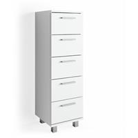VICCO Badschrank ILIAS Weiß Midischrank Bad Schrank Badregal Badezimmer - 