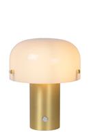 Lucide TIMON Tafellamp E14/25W 21cm Matt Goud/Opaal