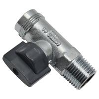 Sanivesk kogelkraan Gas Recht M24x1/2:M chroom Vlinder